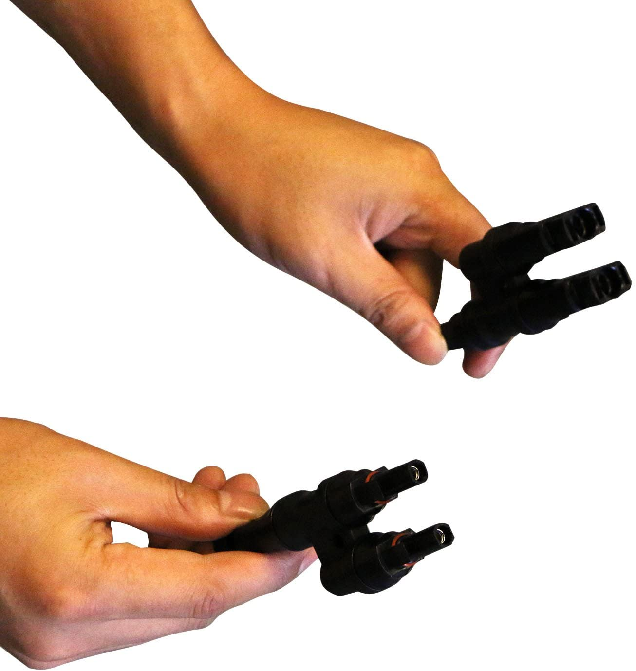 ALLPOWERS Solar connector Branch Y type Connectors in Pair MMF+FFM for Parallel Connection Between Solar Panels