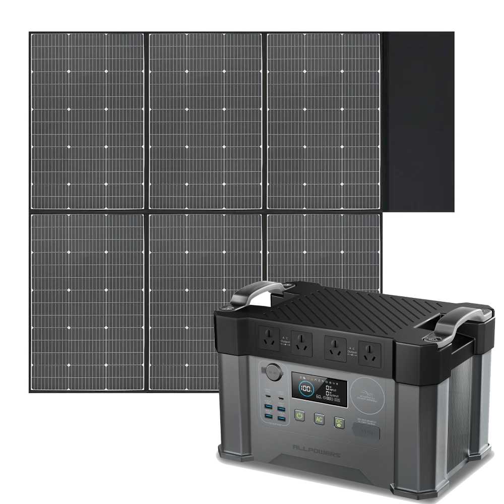ALLPOWERS 2400W Solar Generator Kit (S2000 Pro + SP039 600W Solar Panel)