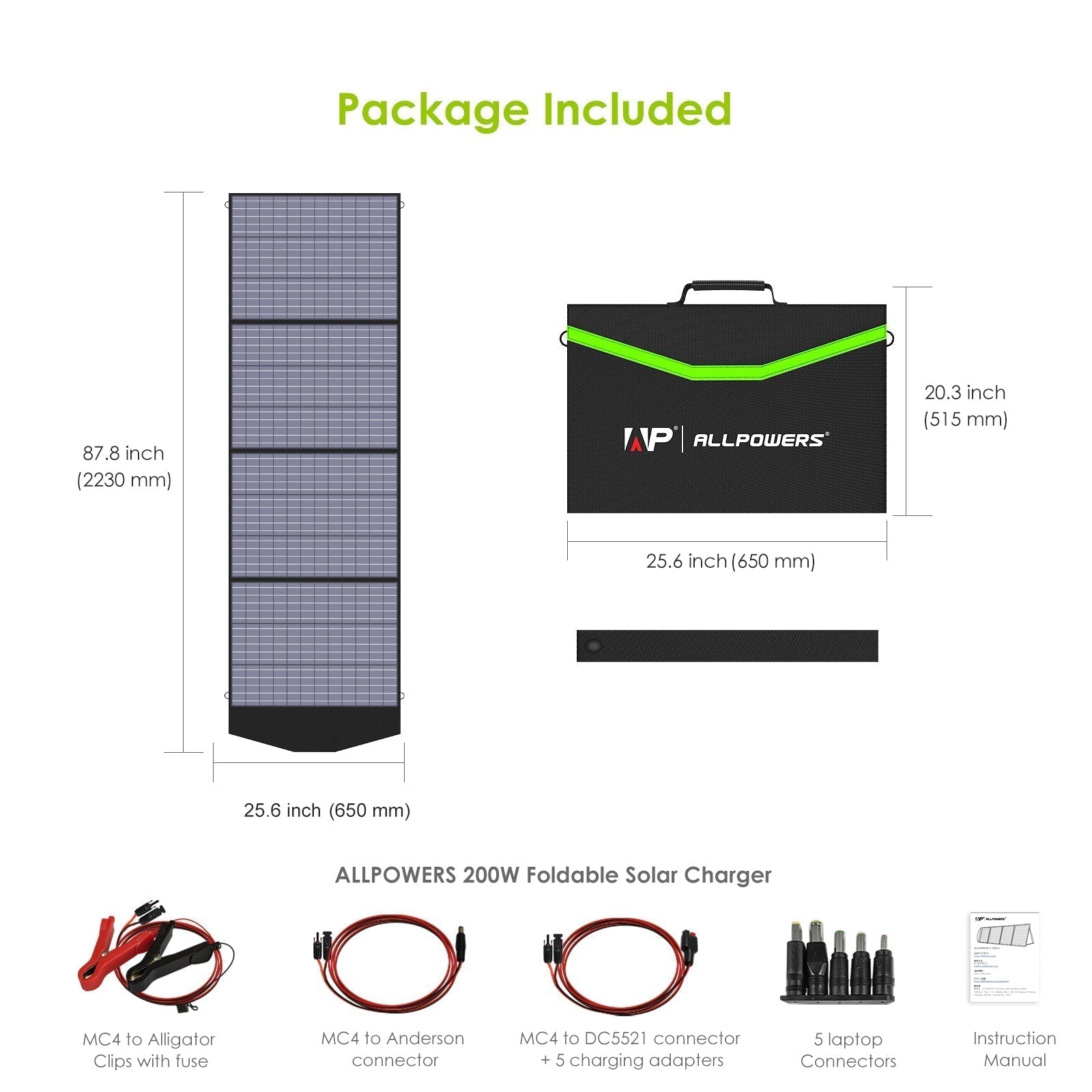 ALLPOWER 1800W Solar Generator Kit (R1500 + SP033 200W Solar Panel)