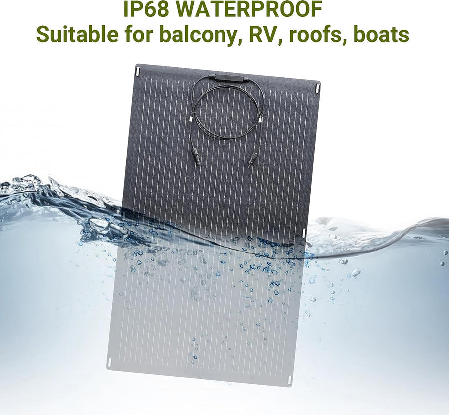 ALLPOWERS 2500W Solar Generator Kit (R2500 + SF200 200W Flexible Solar Panel)