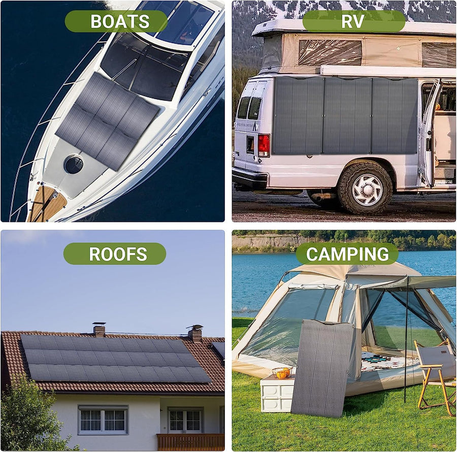 ALLPOWERS 3600W Solar Generator Kit (R4000 + SF200 200W Flexible Solar Panel)