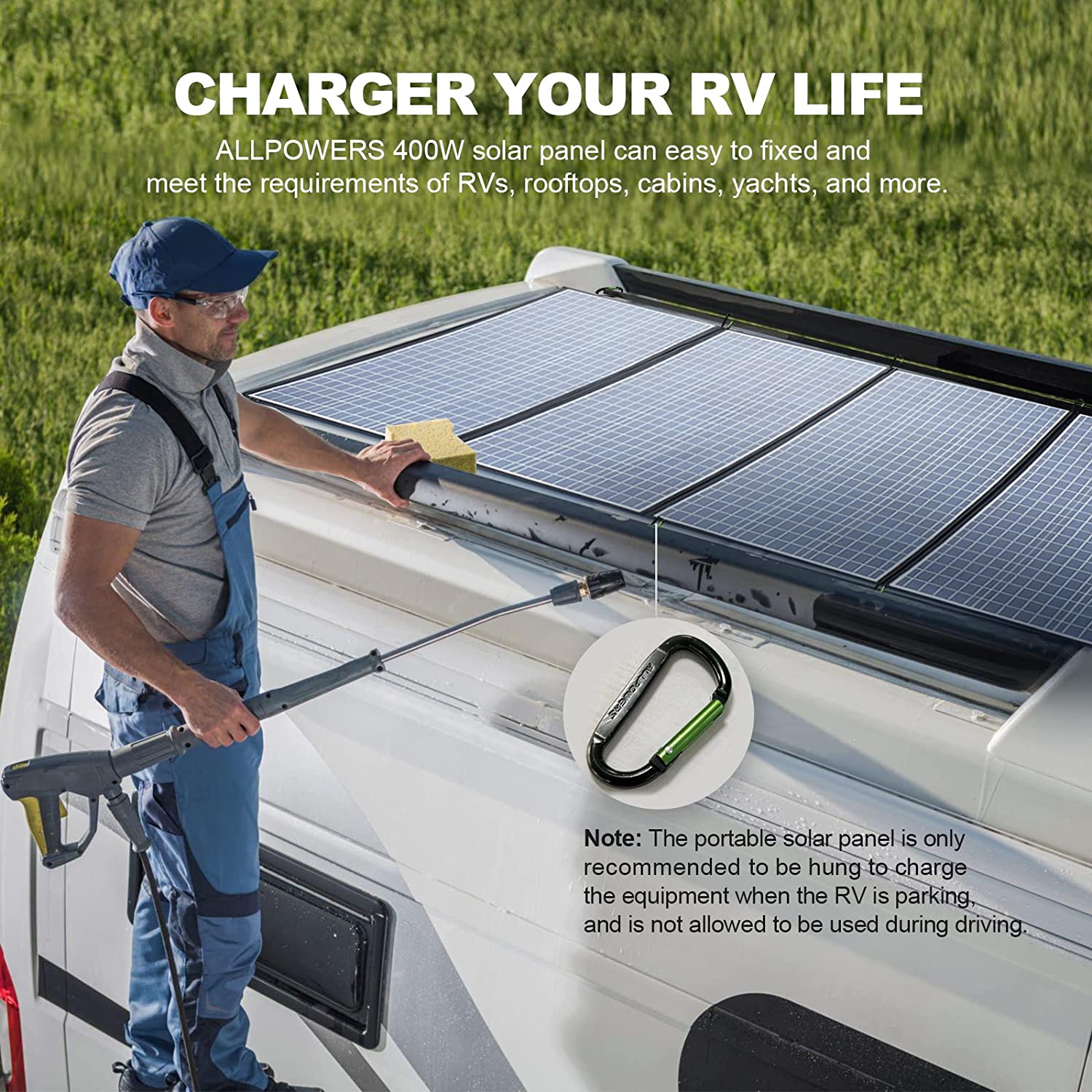ALLPOWERS 2400W Solar Generator Kit (S2000 Pro + SP037 400W Solar Panel)