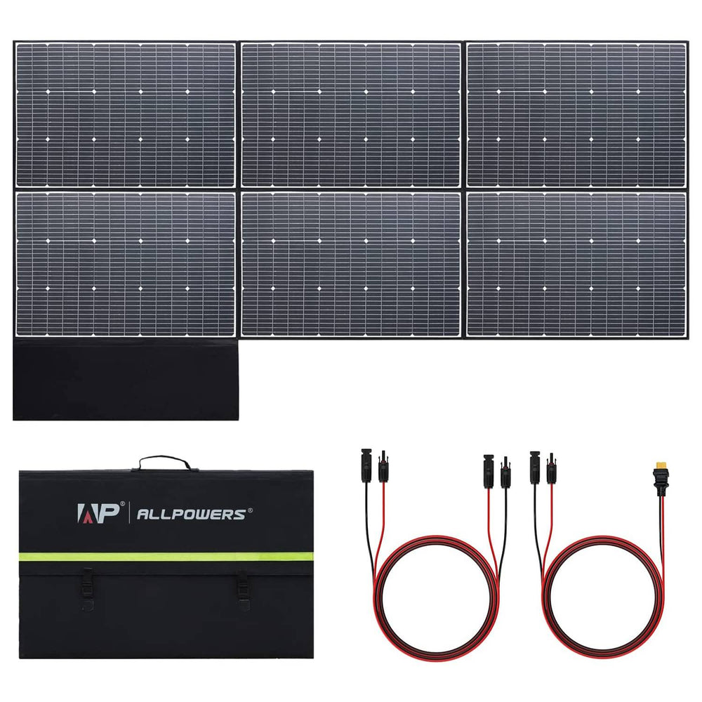 ALLPOWERS 1600W Solar Generator Kit (R1500 LITE + SP039 600W Solar Panel)