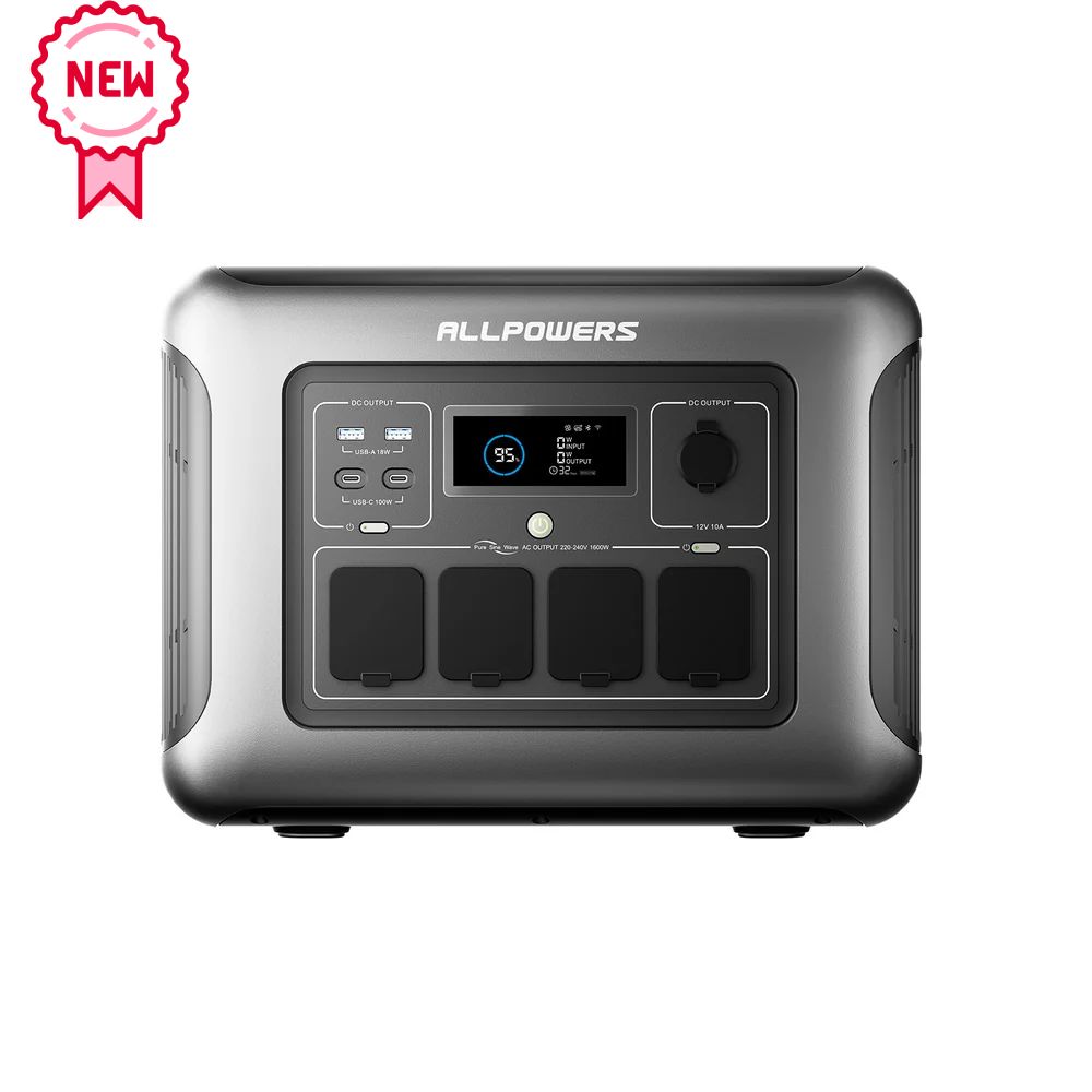 ALLPOWER 1600W Solar Generator Kit (R1500 LITE + SOLAX SE200 200W Solar Panel)