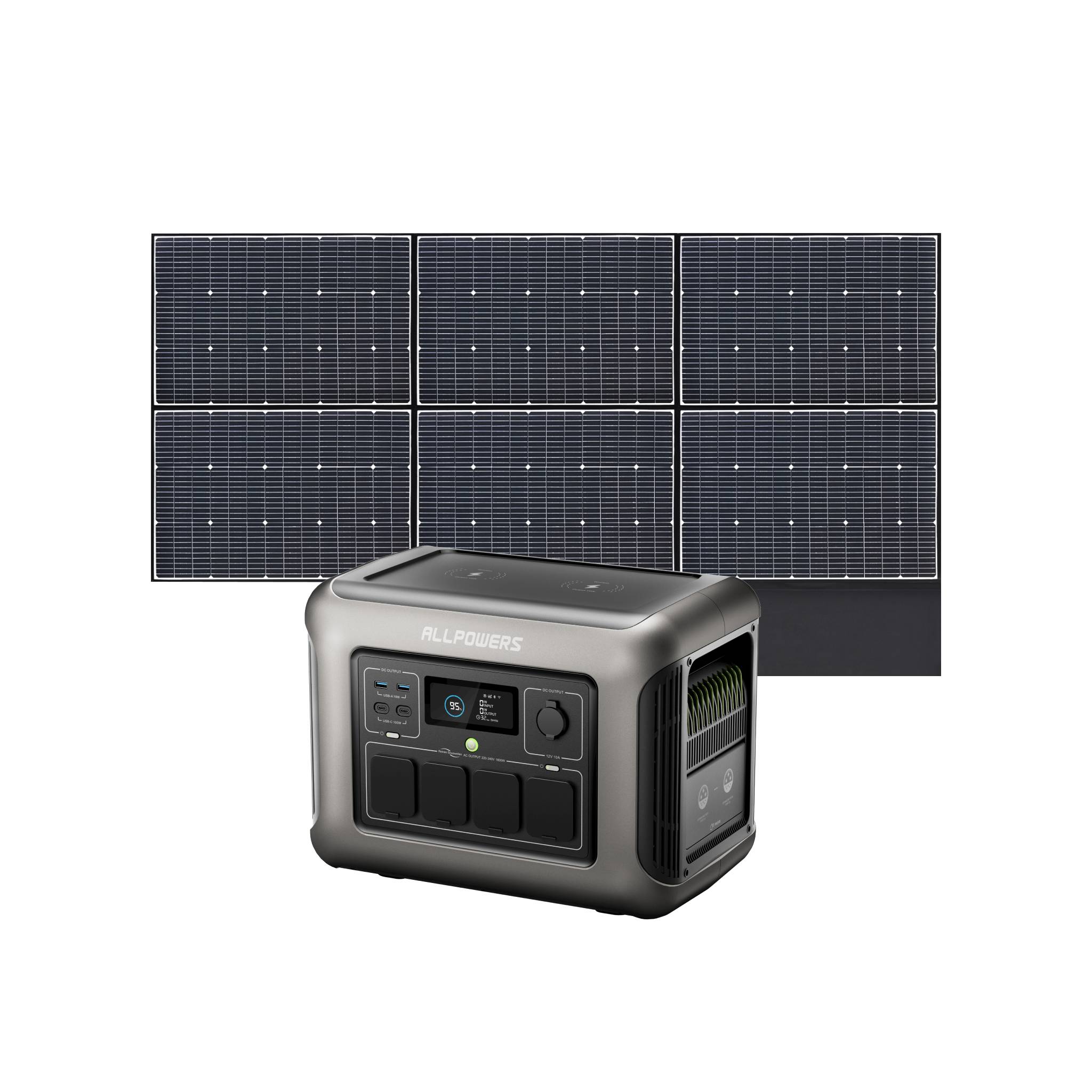 ALLPOWERS R1500 Portable Power Station 1800W 1152Wh LiFeP04 Battery