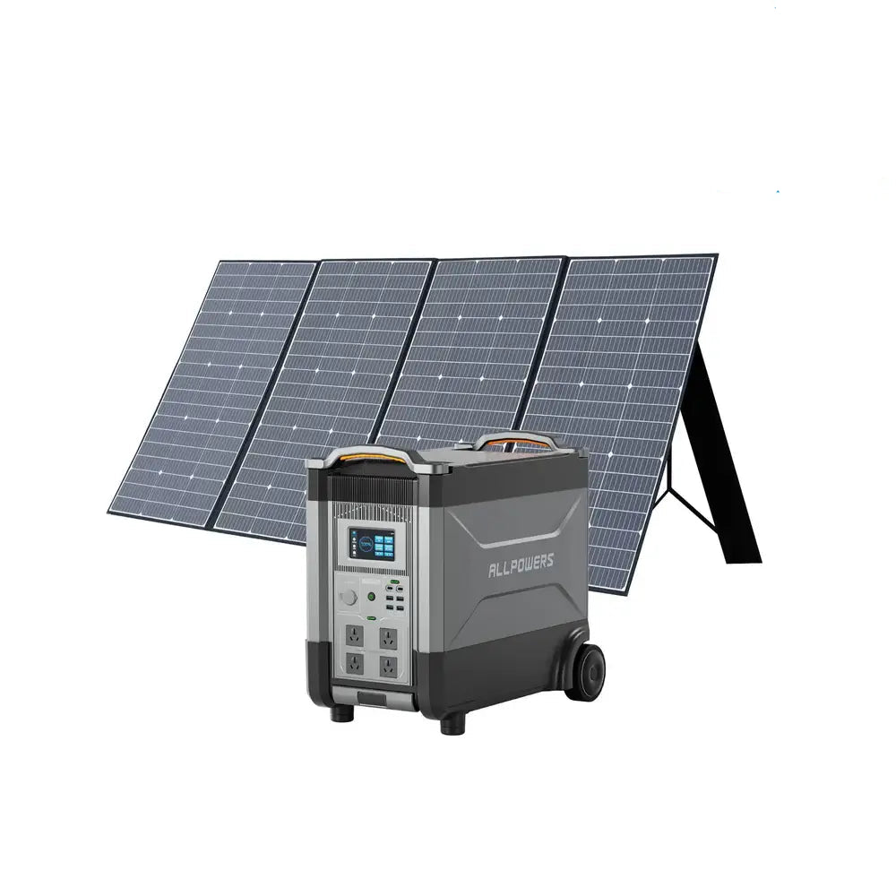 ALLPOWERS 3600W Solar Generator Kit (R4000 V2 + SP037 400W Solar Panel)