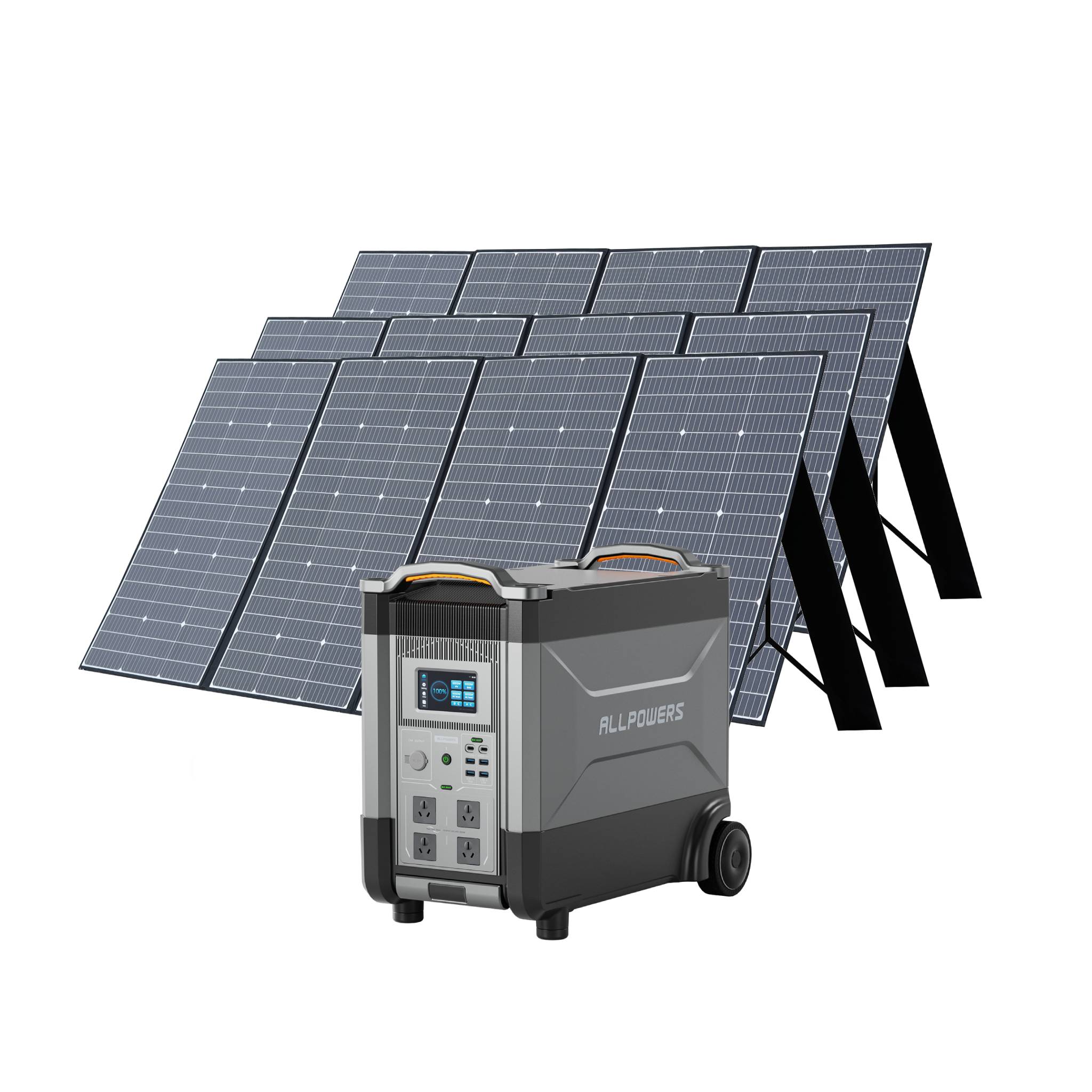 ALLPOWERS 3600W Solar Generator Kit (R4000 + SP037 400W Solar Panel)