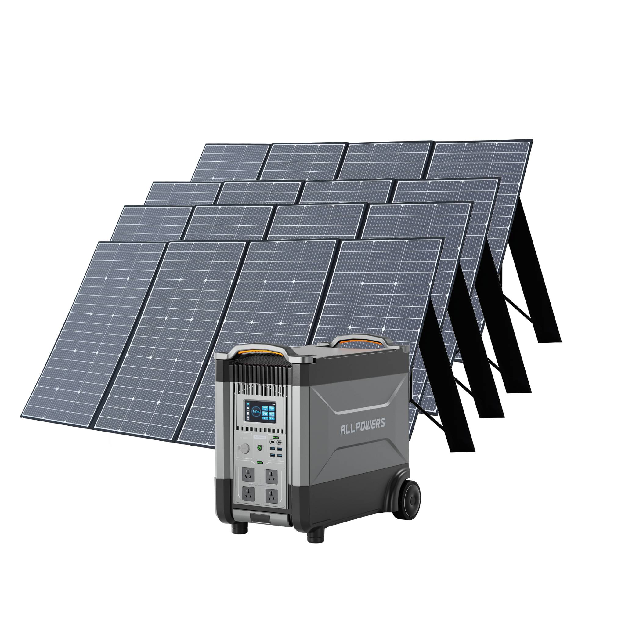ALLPOWERS 3600W Solar Generator Kit (R4000 + SP037 400W Solar Panel)