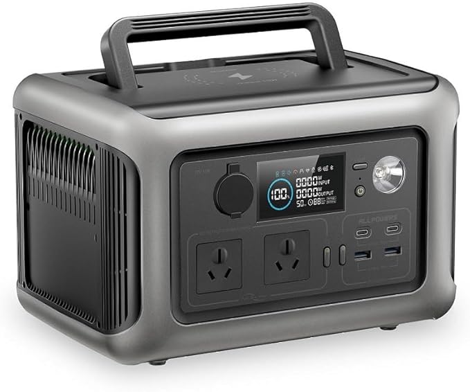 ALLPOWERS Solar Generator Kit 600W (R600 + SOLAX SE100 100W Solar Panel)