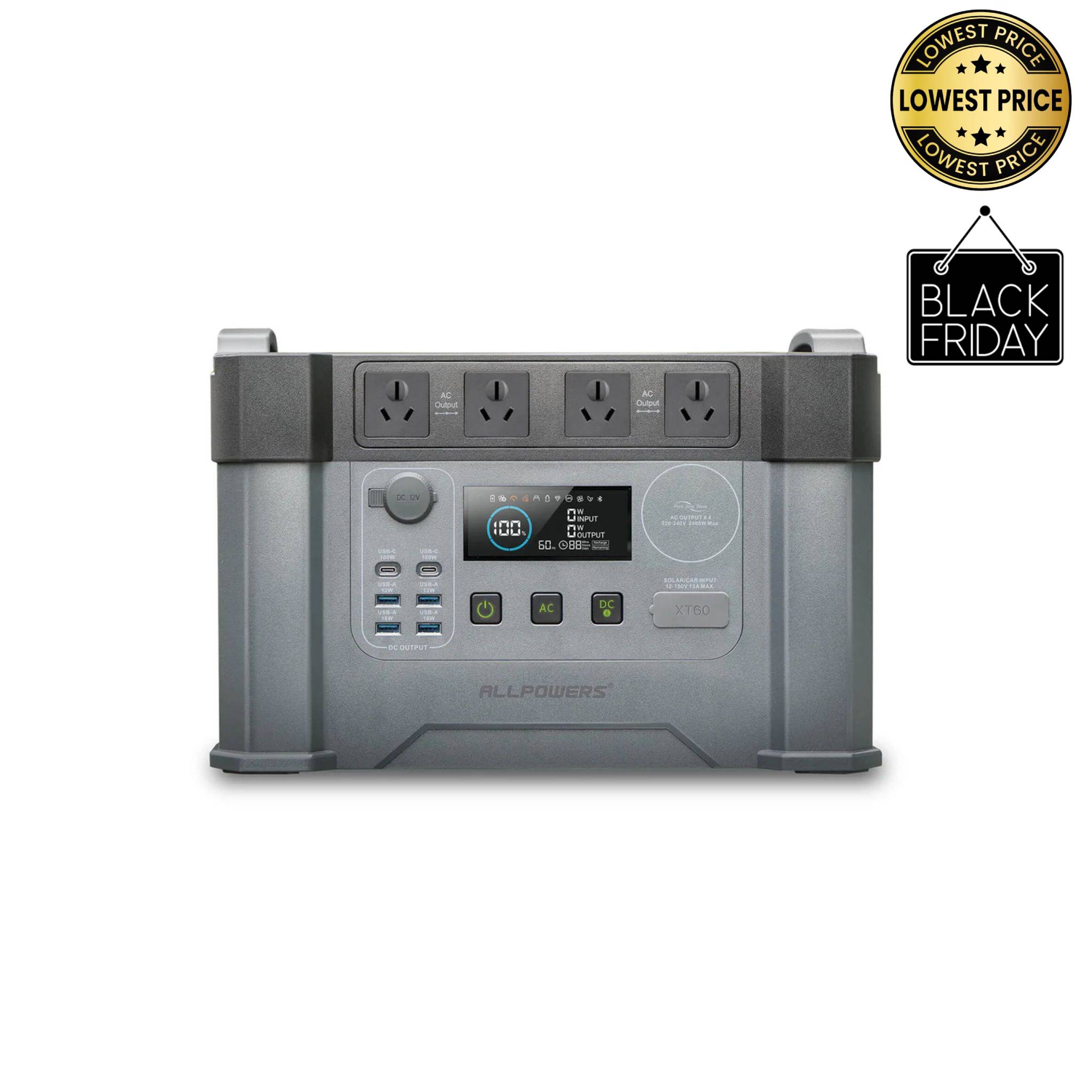 ALLPOWERS S2000 Pro Portable Power Station 2400W 1500Wh Backup Power