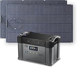ALLPOWERS 2400W Solar Generator Kit (S2000 Pro + SF200 200W Flexible Solar Panel)