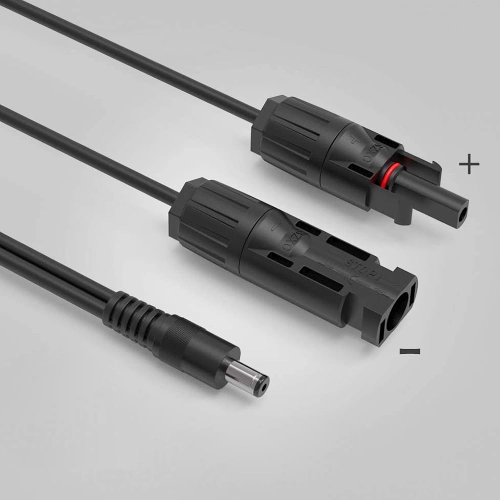 ALLPOWERS Solar Extension Cable With 5521 Connectors (1.5M 16AWG with Solar Connectors)