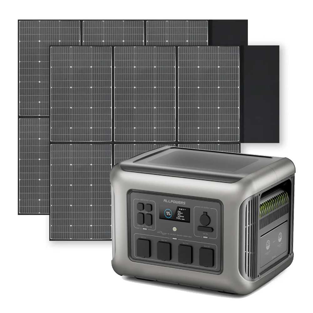 ALLPOWERS 2500W Solar Generator Kit (R2500 + SP039 600W Solar Panel)