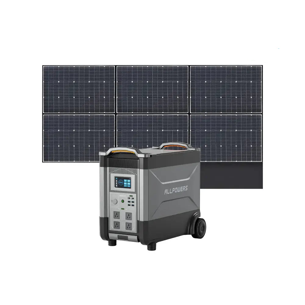 ALLPOWERS 3600W Solar Generator Kit (R4000 V2 + SP039 600W Solar Panel)