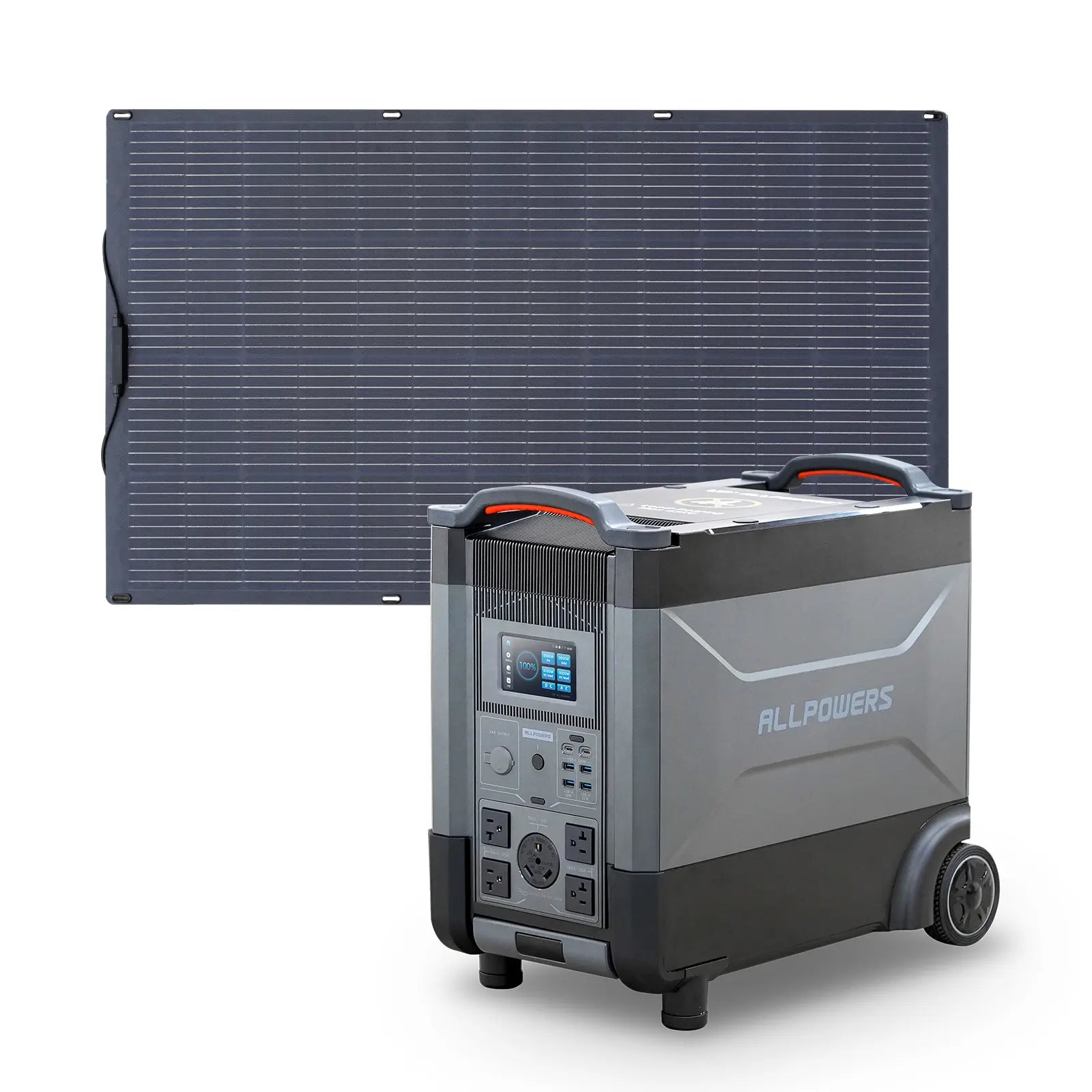 ALLPOWERS 3600W Solar Generator Kit (R4000 + SF200 200W Flexible Solar Panel)