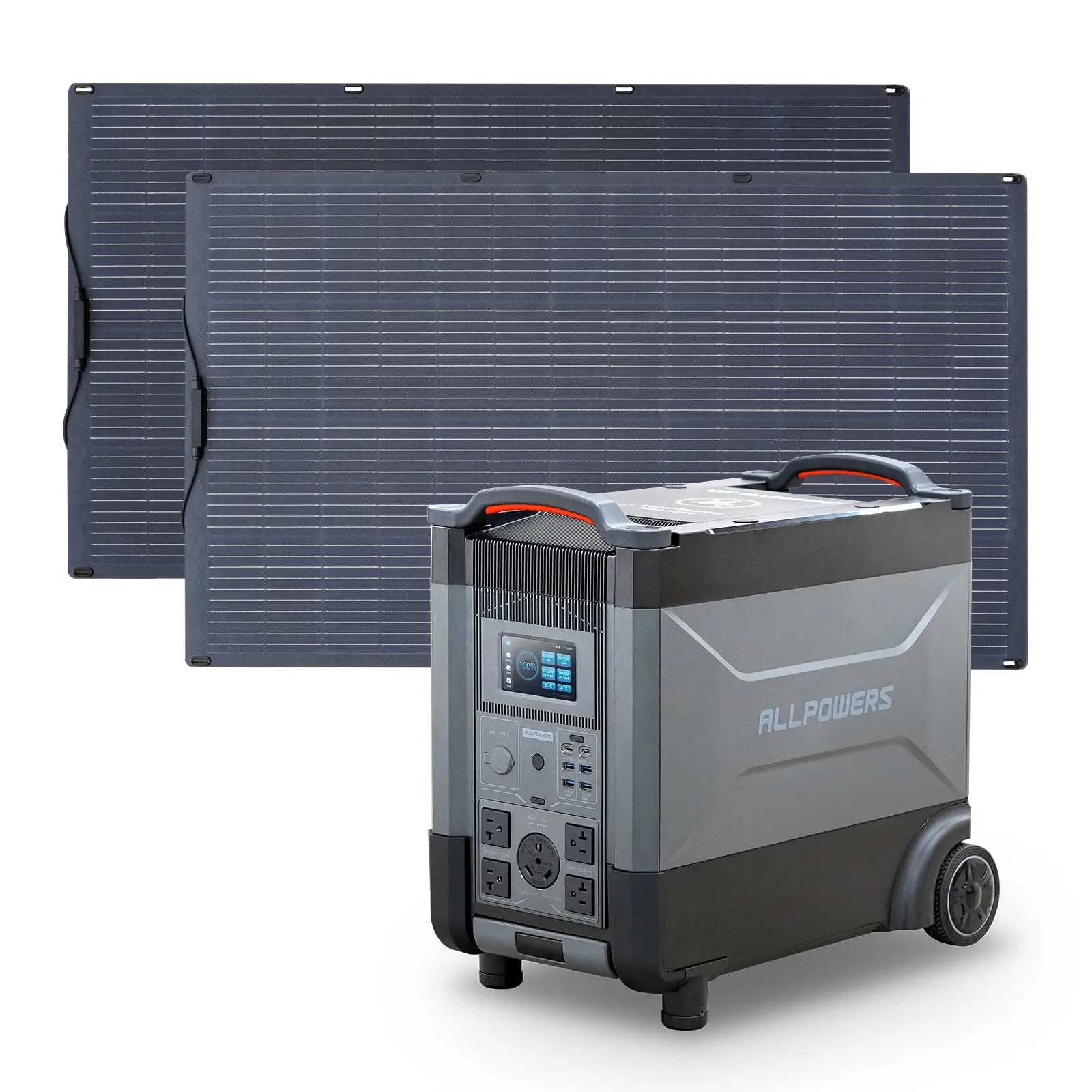 ALLPOWERS 3600W Solar Generator Kit (R4000 + SF200 200W Flexible Solar Panel)