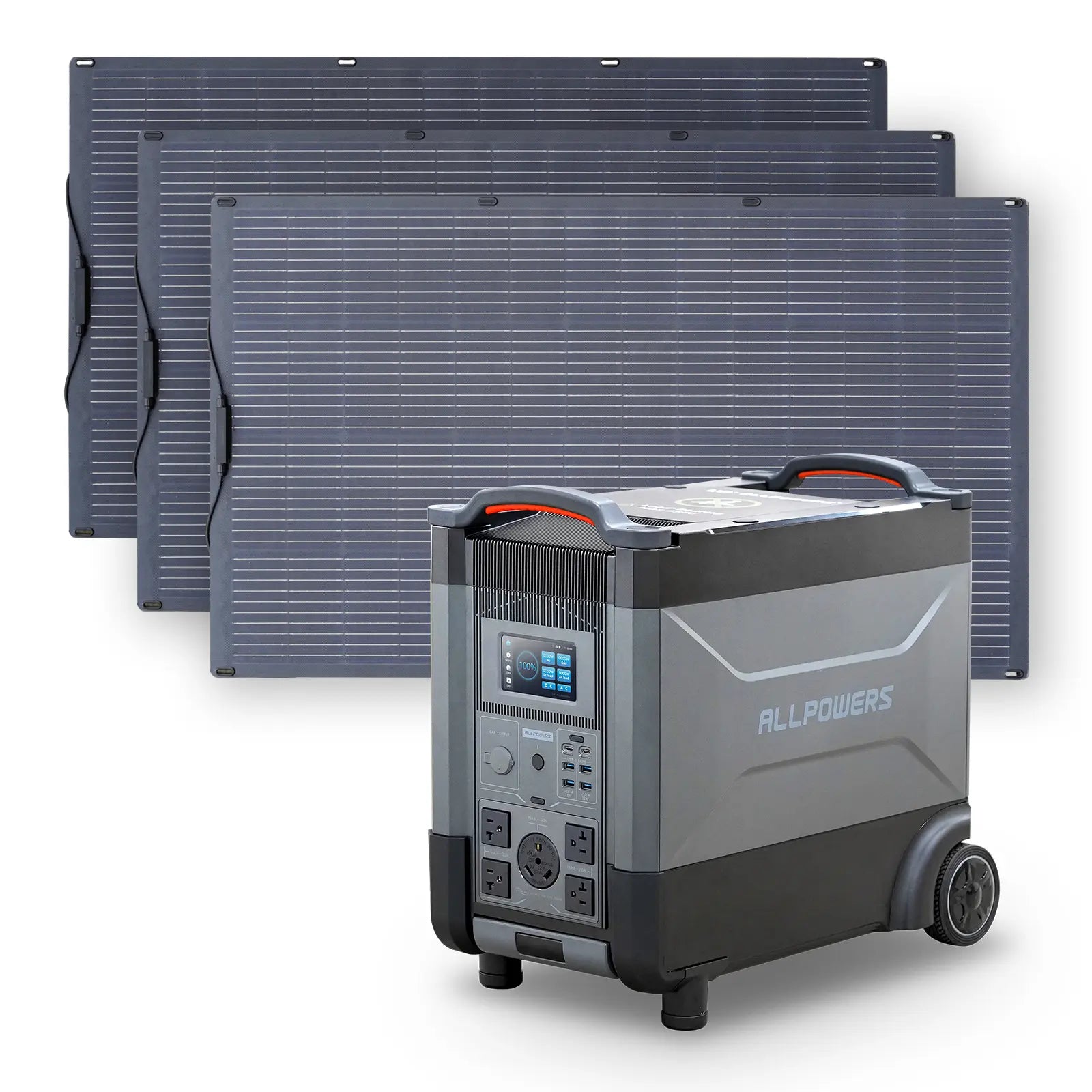 ALLPOWERS 3600W Solar Generator Kit (R4000 + SF200 200W Flexible Solar Panel)
