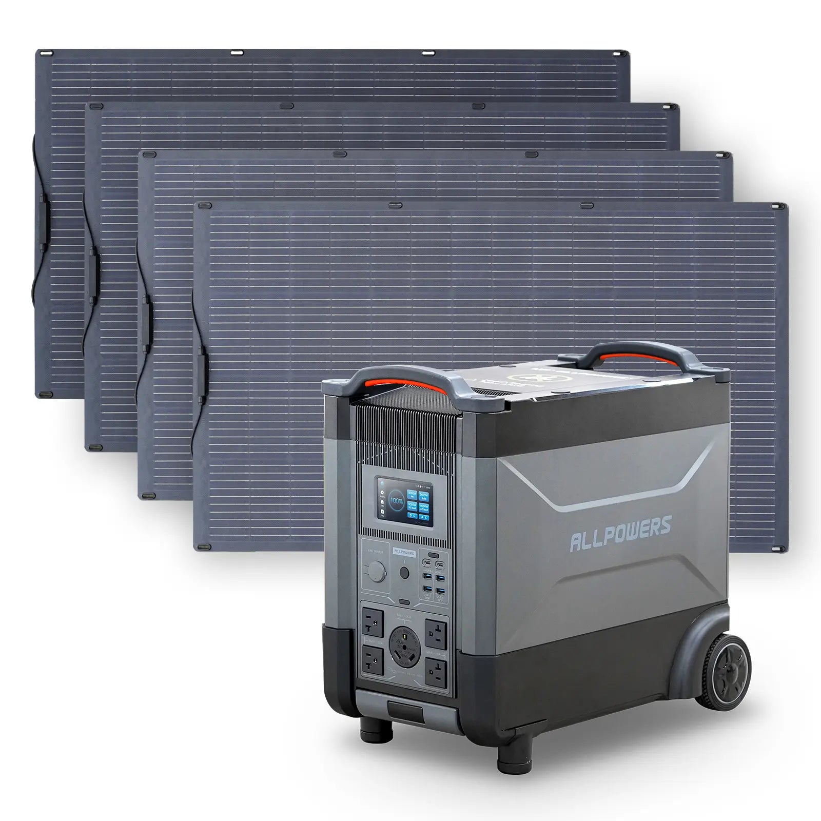 ALLPOWERS 3600W Solar Generator Kit (R4000 + SF200 200W Flexible Solar Panel)