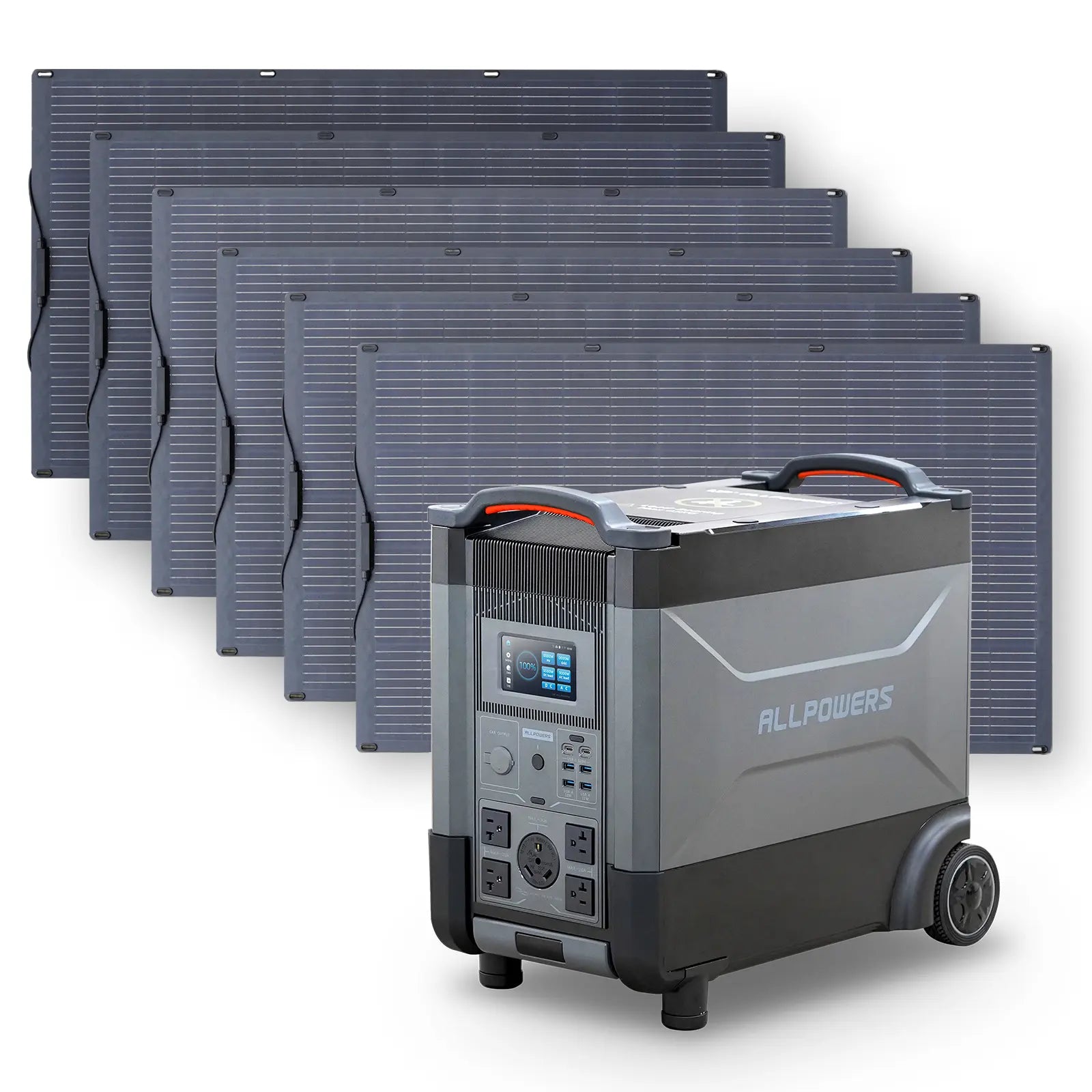 ALLPOWERS 3600W Solar Generator Kit (R4000 + SF200 200W Flexible Solar Panel)