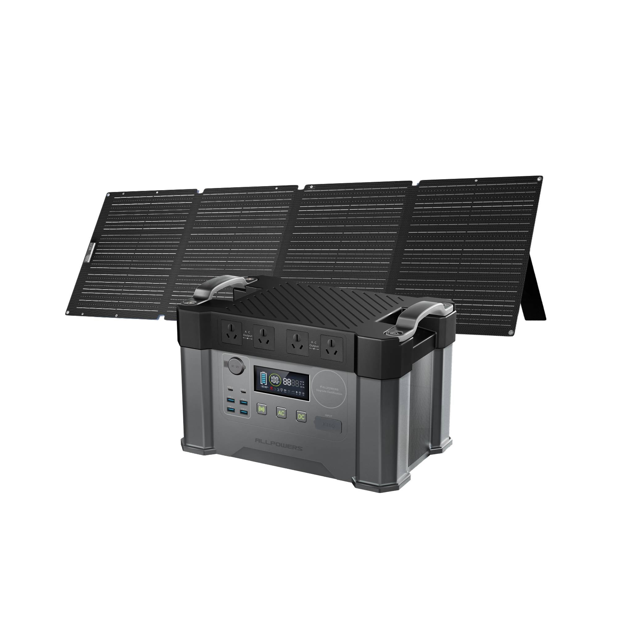 ALLPOWERS 2400W Solar Generator Kit (S2000 Pro + SOLAX SE200 200W Solar Panel)