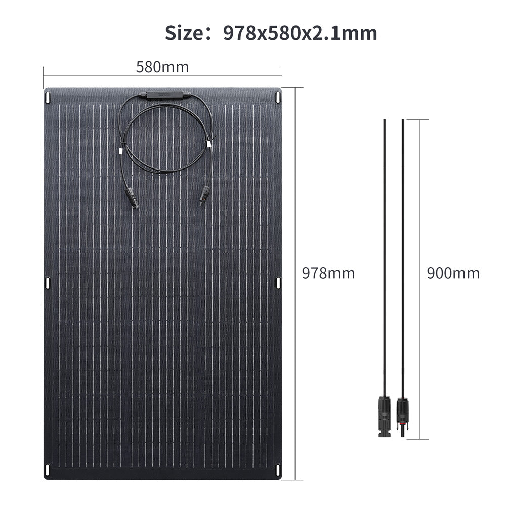 ALLPOWERS SF100 Monocrystalline Flexible Solar Panel 100W