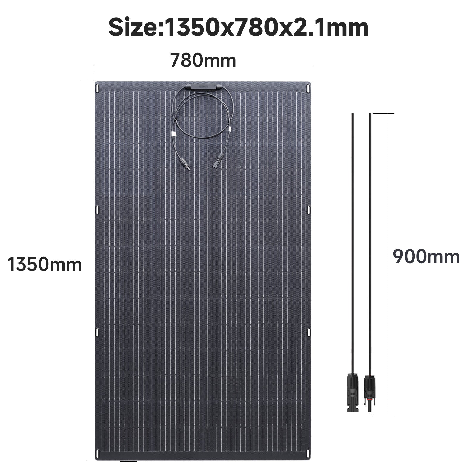 ALLPOWERS 2500W Solar Generator Kit (R2500 + SF200 200W Flexible Solar Panel)