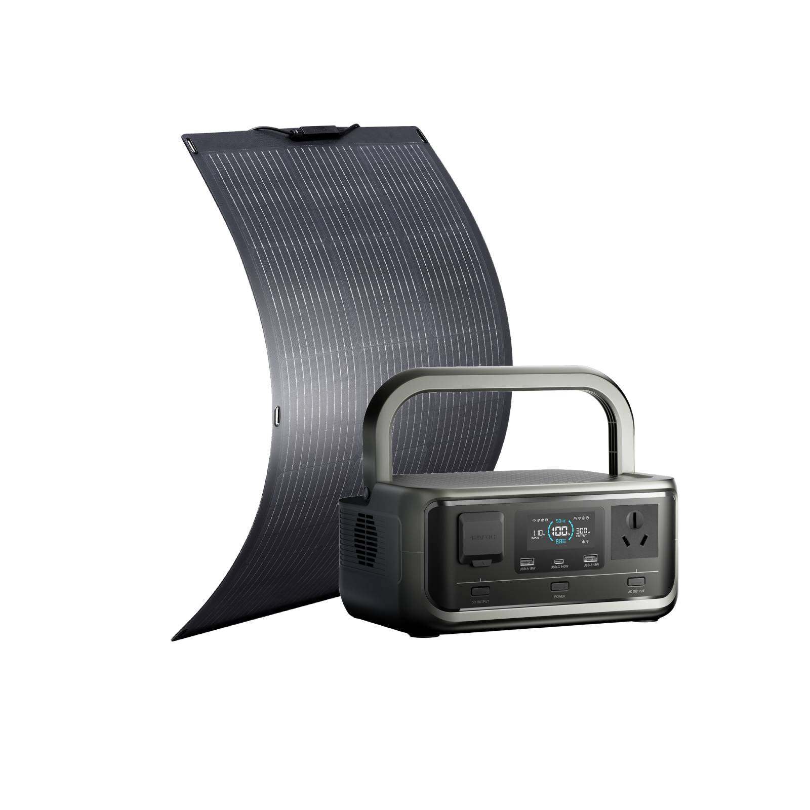 ALLPOWERS 300W Solar Generator Kit (VOLIX P300+SF100 100W Solar Panel)