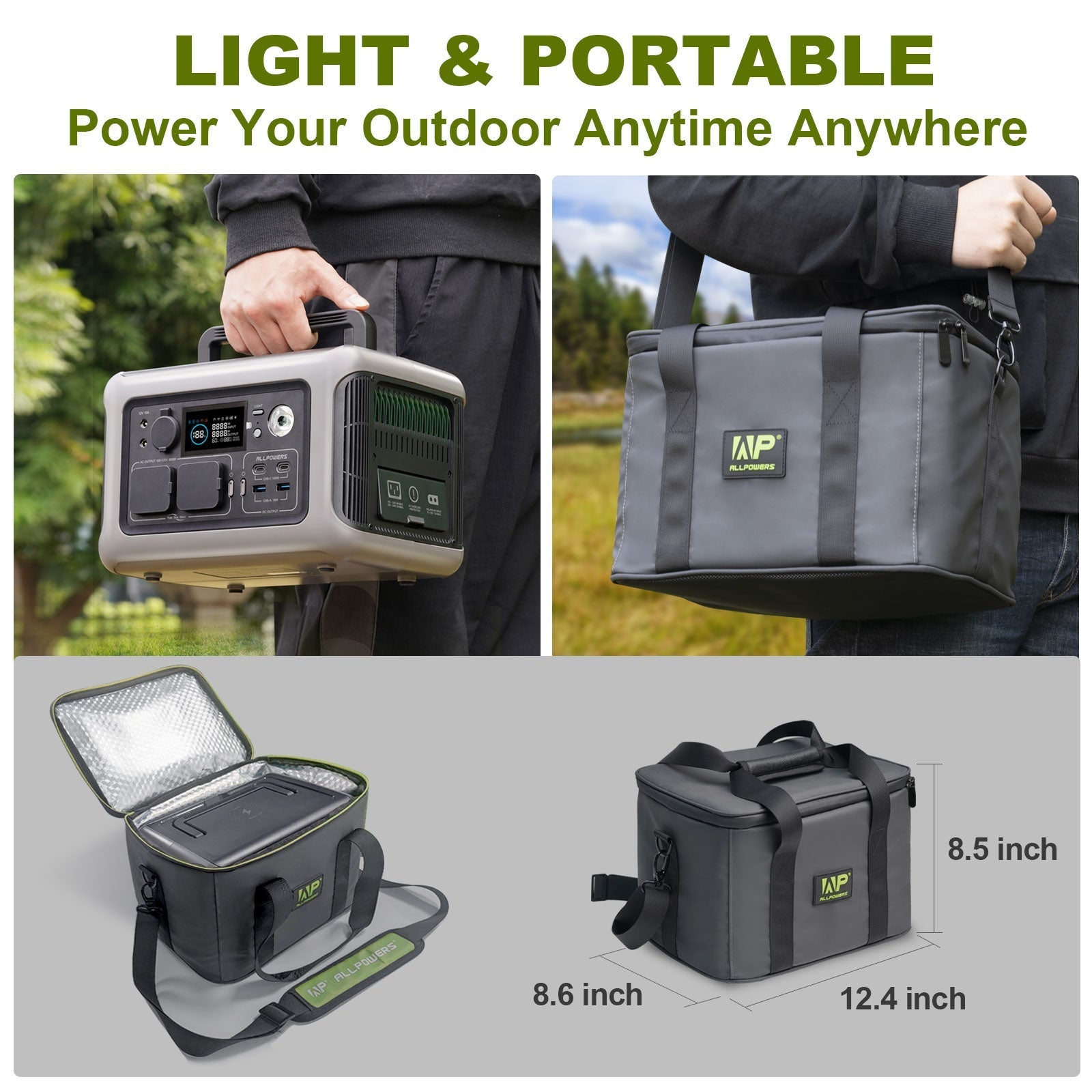 ALLPOWERS Portable Carry Bag for R600 Portable Power Station