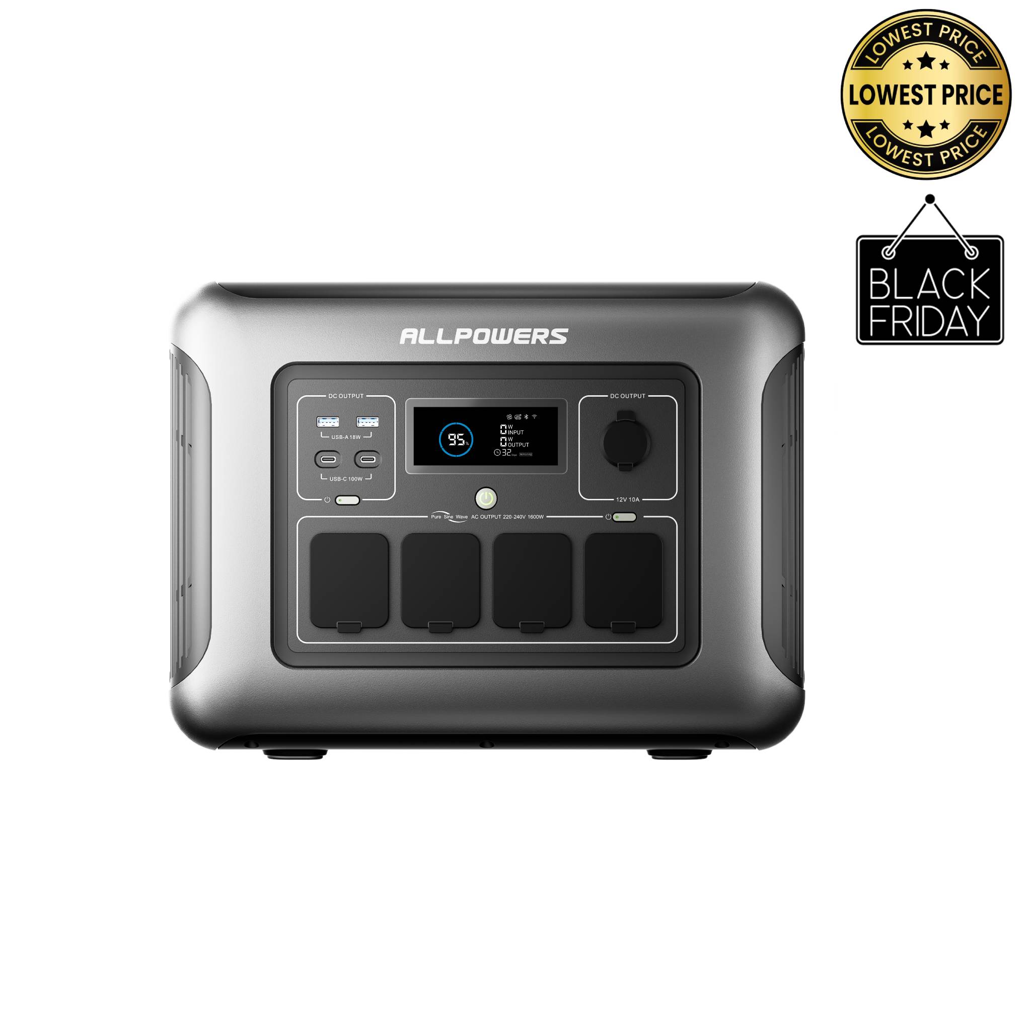 ALLPOWERS R1500 LITE Portable Power Station 1600W 1056Wh