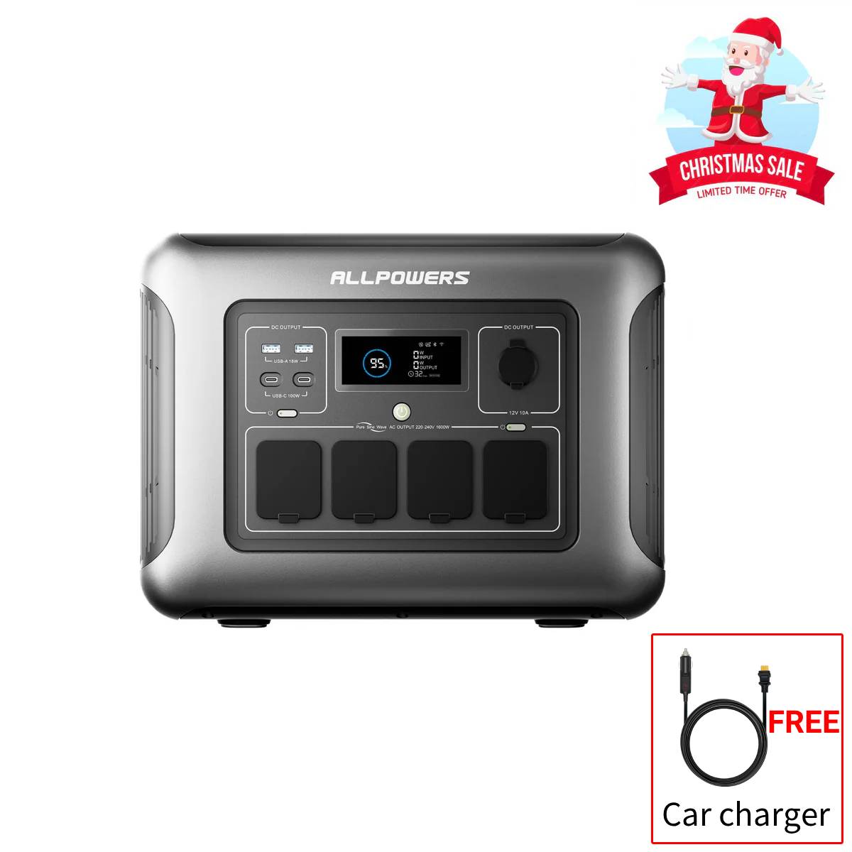 ALLPOWERS R1500 LITE Portable Power Station 1600W 1056Wh