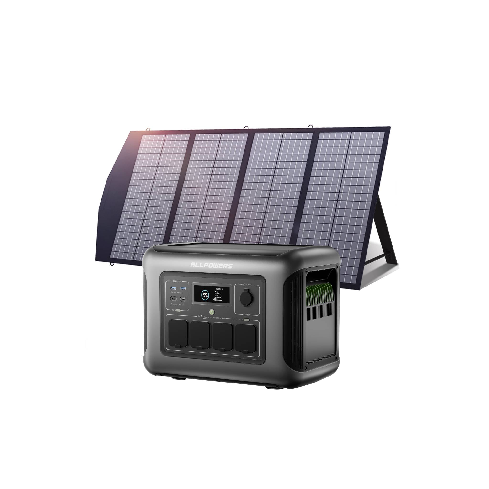 ALLPOWER 1600W Solar Generator Kit (R1500 LITE + SP029 140W Solar Panel)