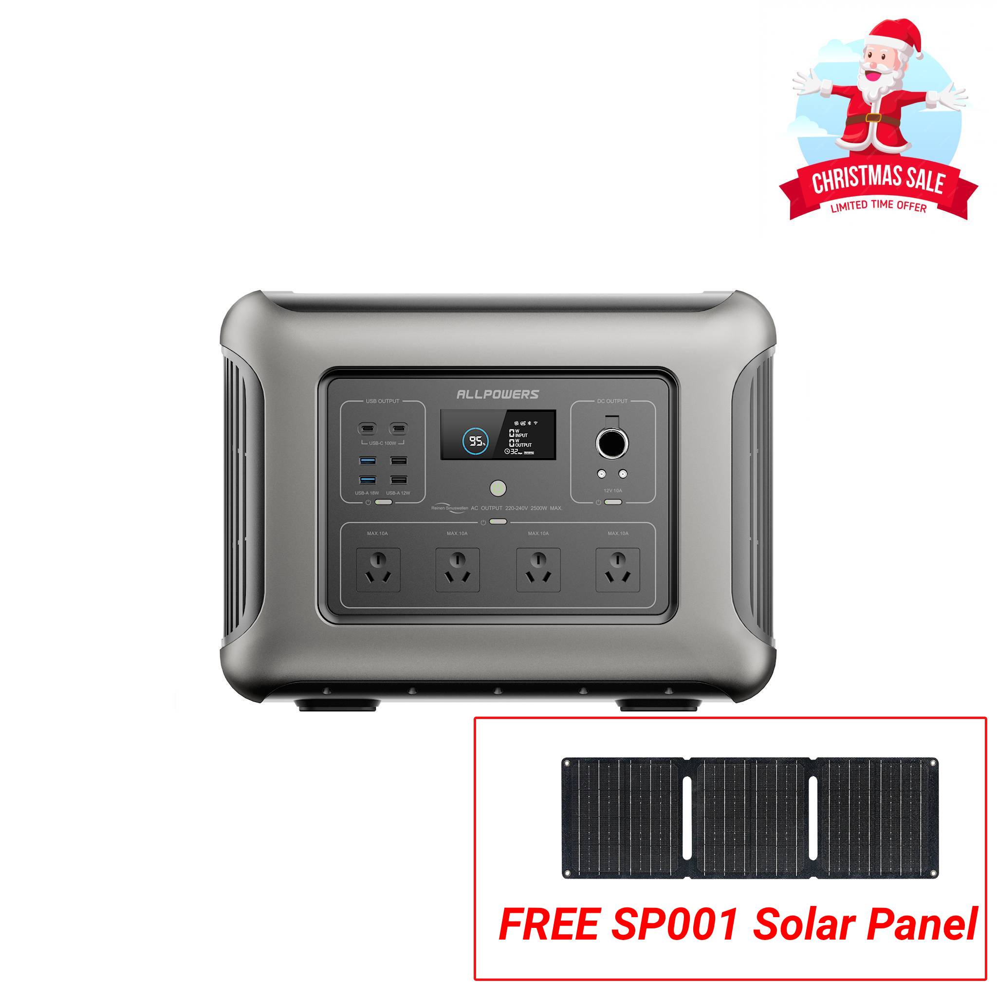 ALLPOWERS R2500 Portable Home Backup Power Station 2500W 2016Wh