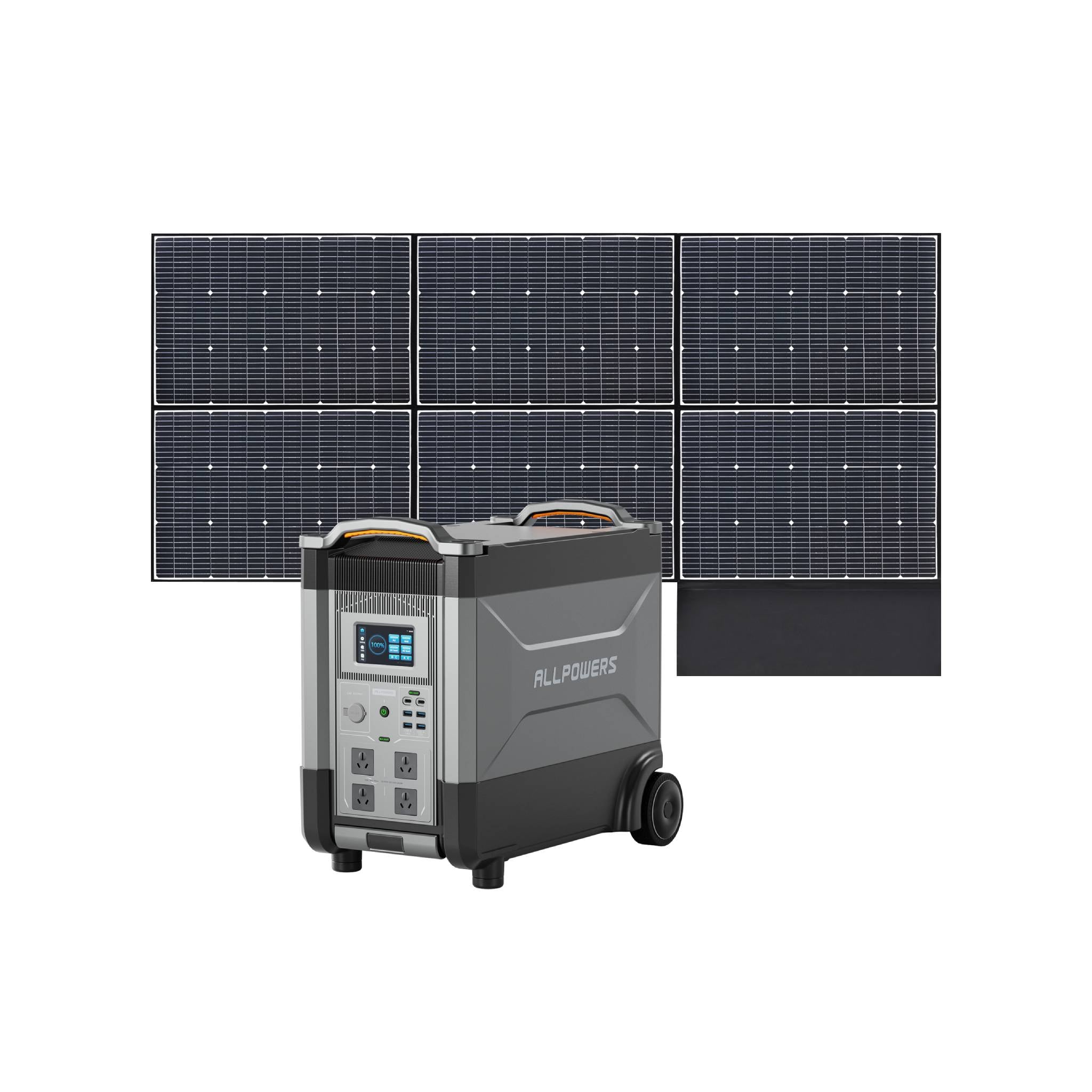 ALLPOWERS 3600W Solar Generator Kit (R4000 V2 + SP039 600W Solar Panel)