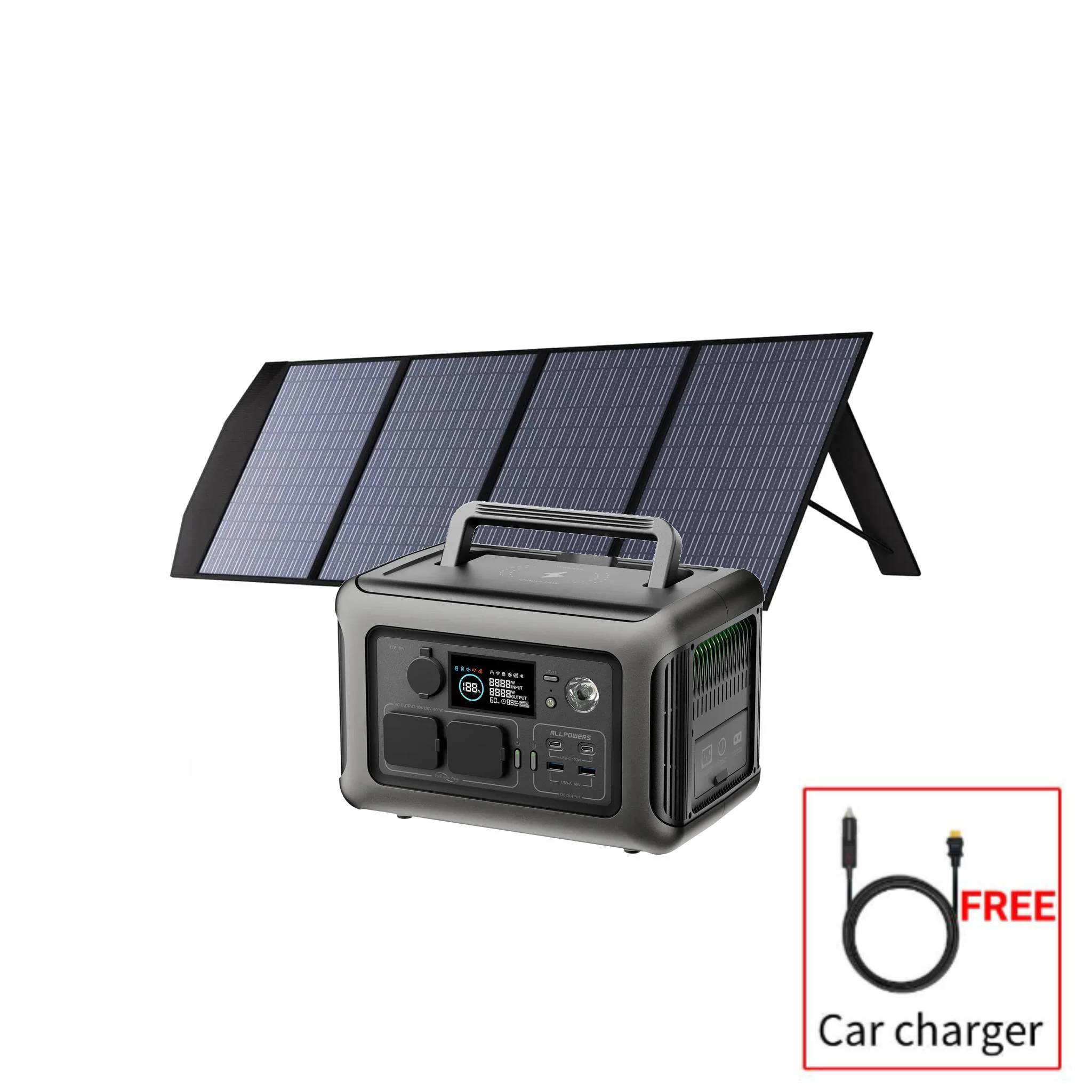 ALLPOWERS 600W Solar Generator Kit (R600 + SP033 200W Solar Panel)