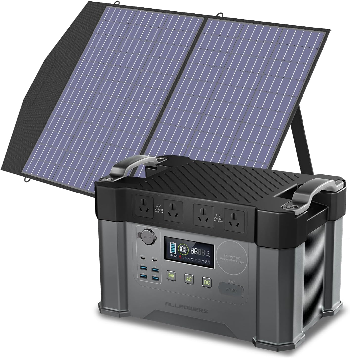 ALLPOWERS 2400W Solar Generator Kit (S2000 Pro + SP027 100W Solar Pane