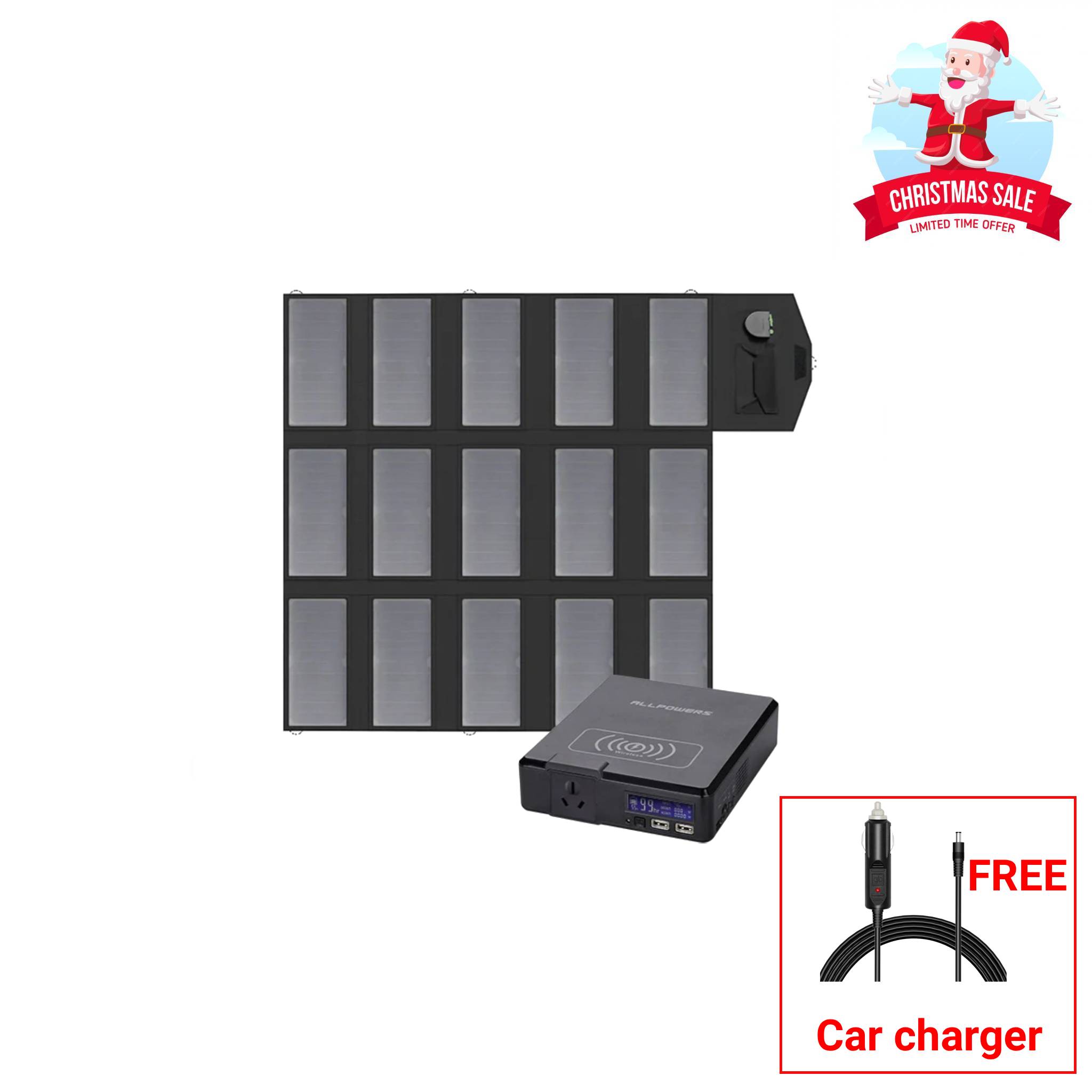 ALLPOWERS 200W Solar Generator Kit (S200 + SP012 100W Solar Panel)