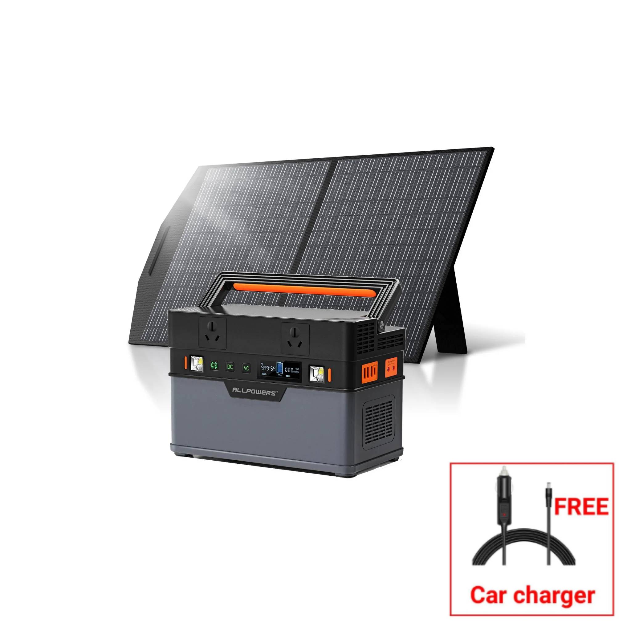ALLPOWERS 700W Solar Generator Kit (S700 + SP027 100W Solar Panel)