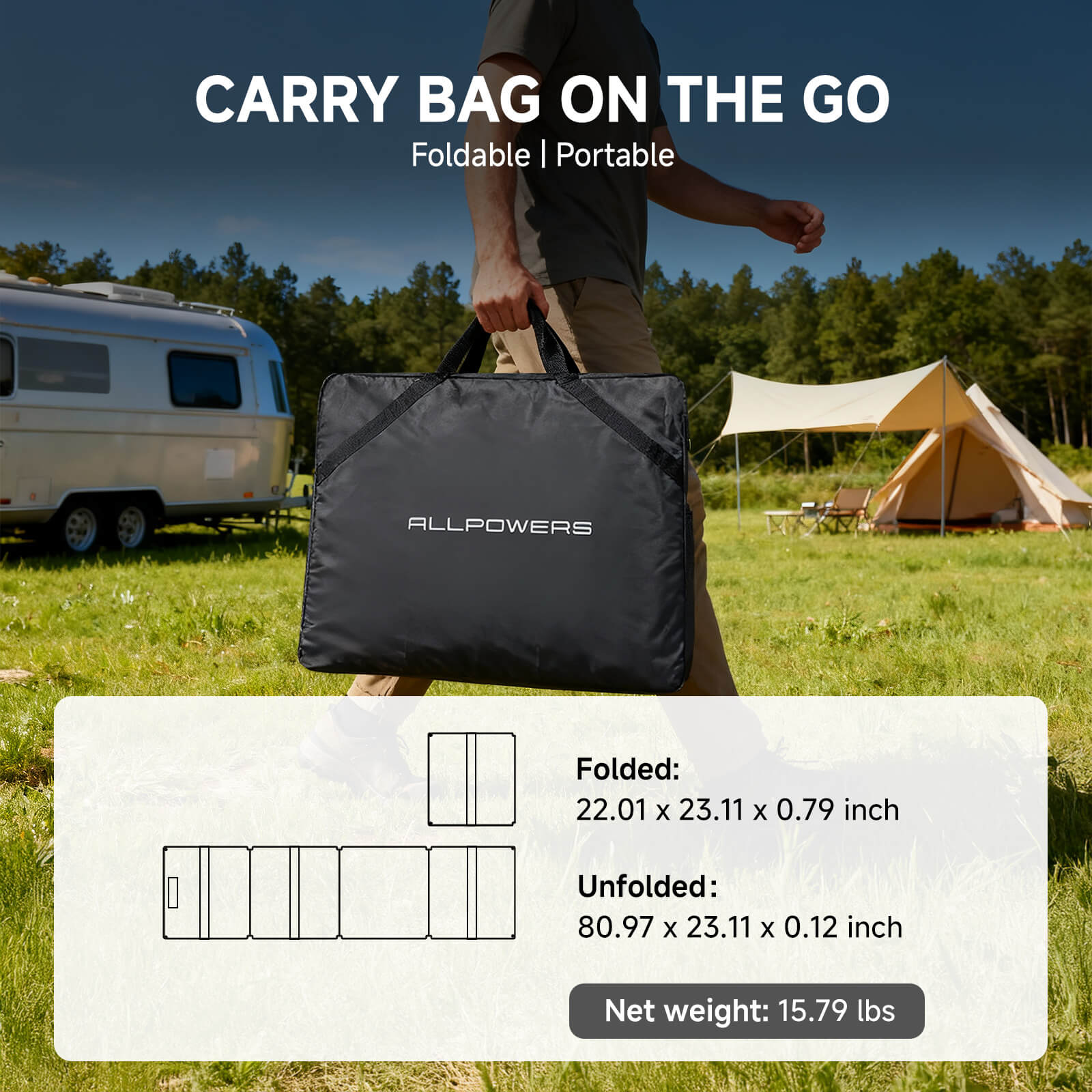 ALLPOWERS SOLAX SE200 Solar Panel 200W