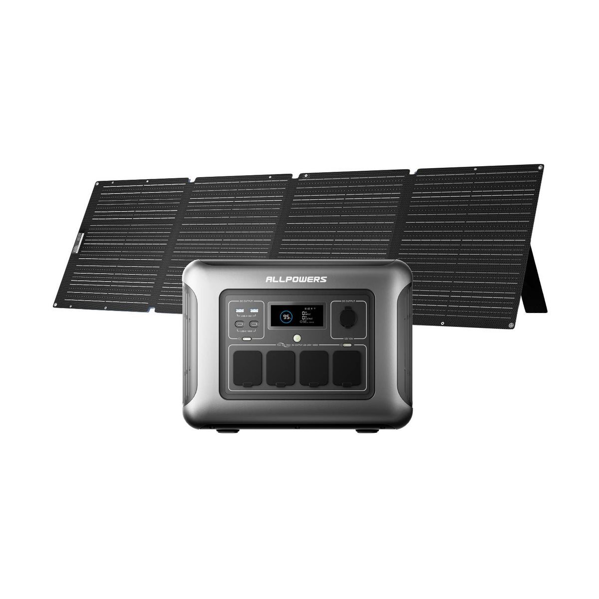 ALLPOWER 1600W Solar Generator Kit (R1500 LITE+SE200 200W Solar Panel)