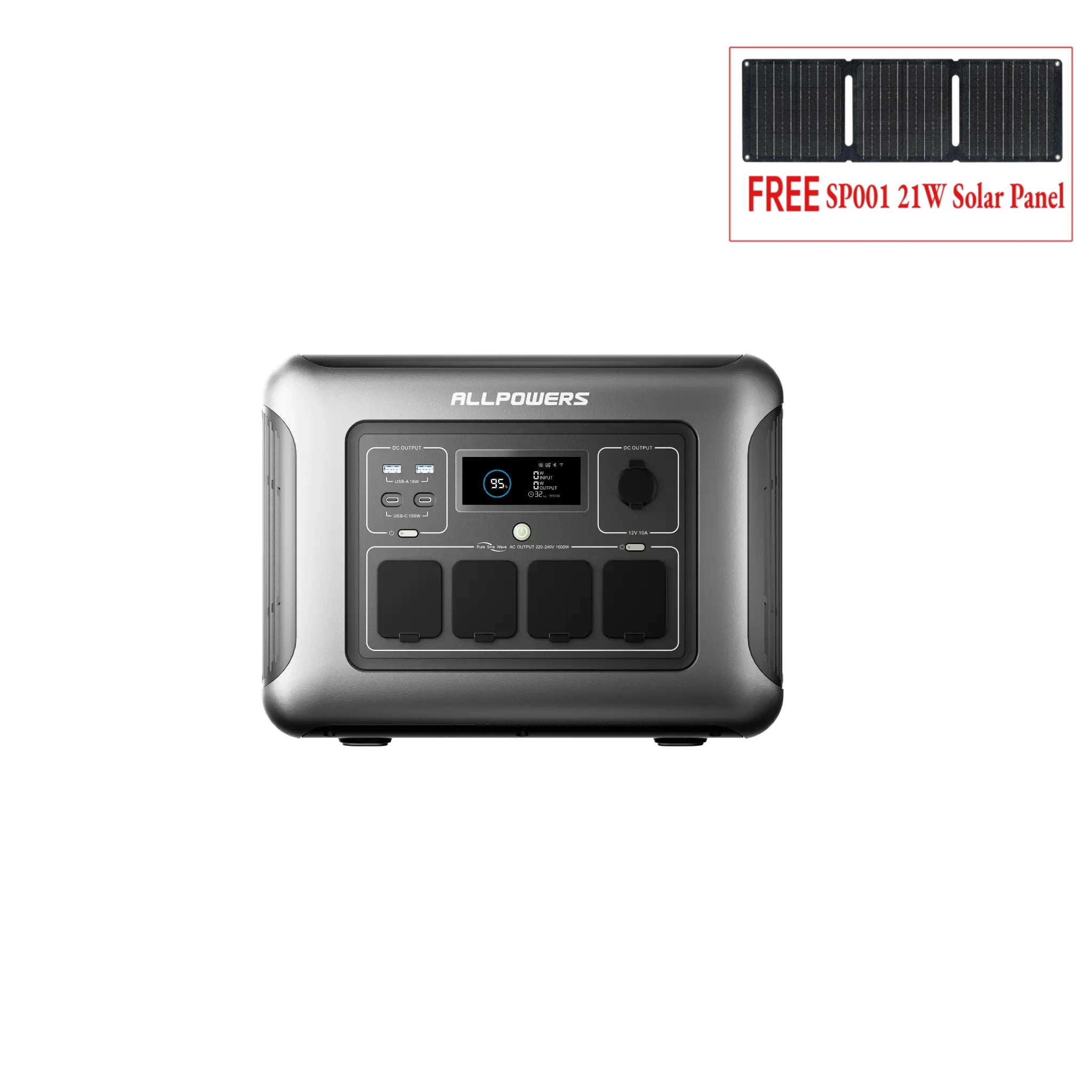 ALLPOWERS R1500 LITE Portable Power Station 1600W 1056Wh