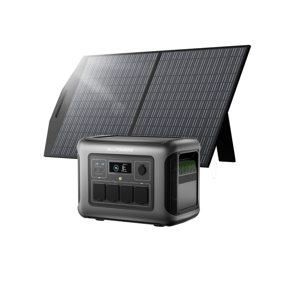 ALLPOWER 1600W Solar Generator Kit (R1500 LITE + SP027 100W Solar Panel)