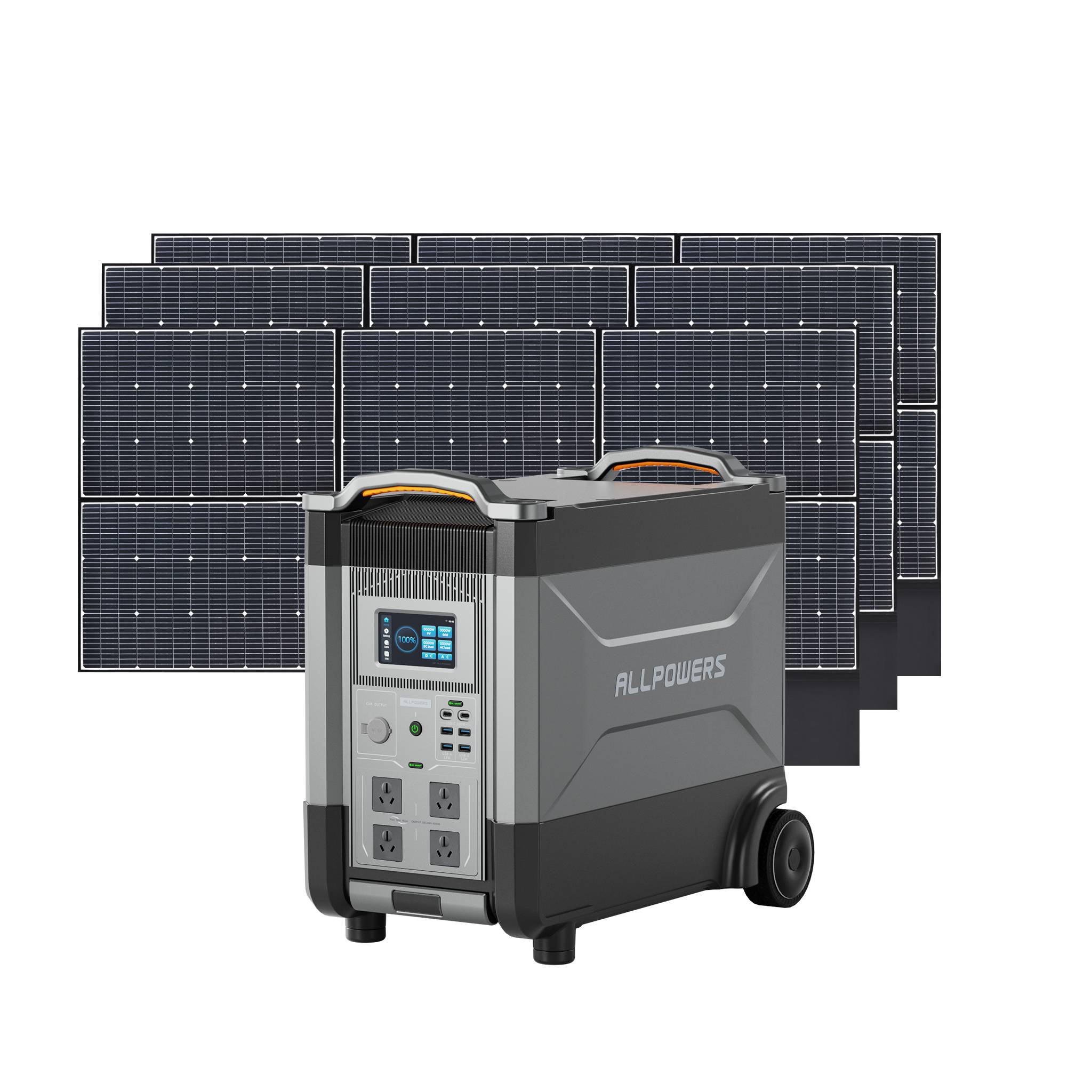 ALLPOWERS 3600W Solar Generator Kit (R4000 V2 + SP039 600W Solar Panel)