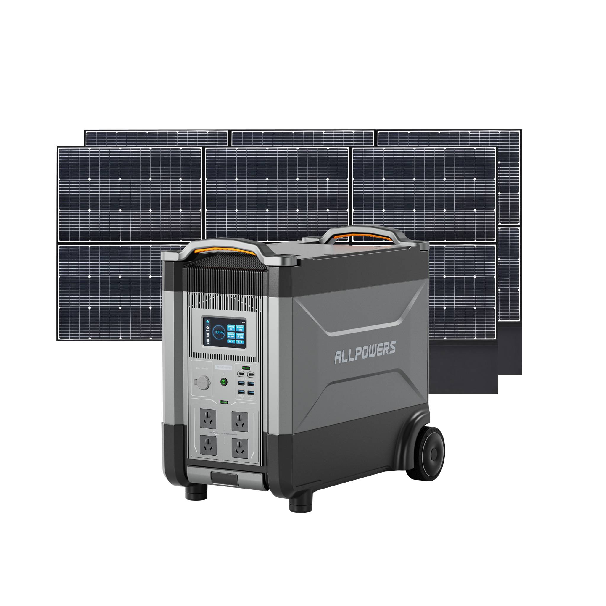 ALLPOWERS 3600W Solar Generator Kit (R4000 V2 + SP039 600W Solar Panel)