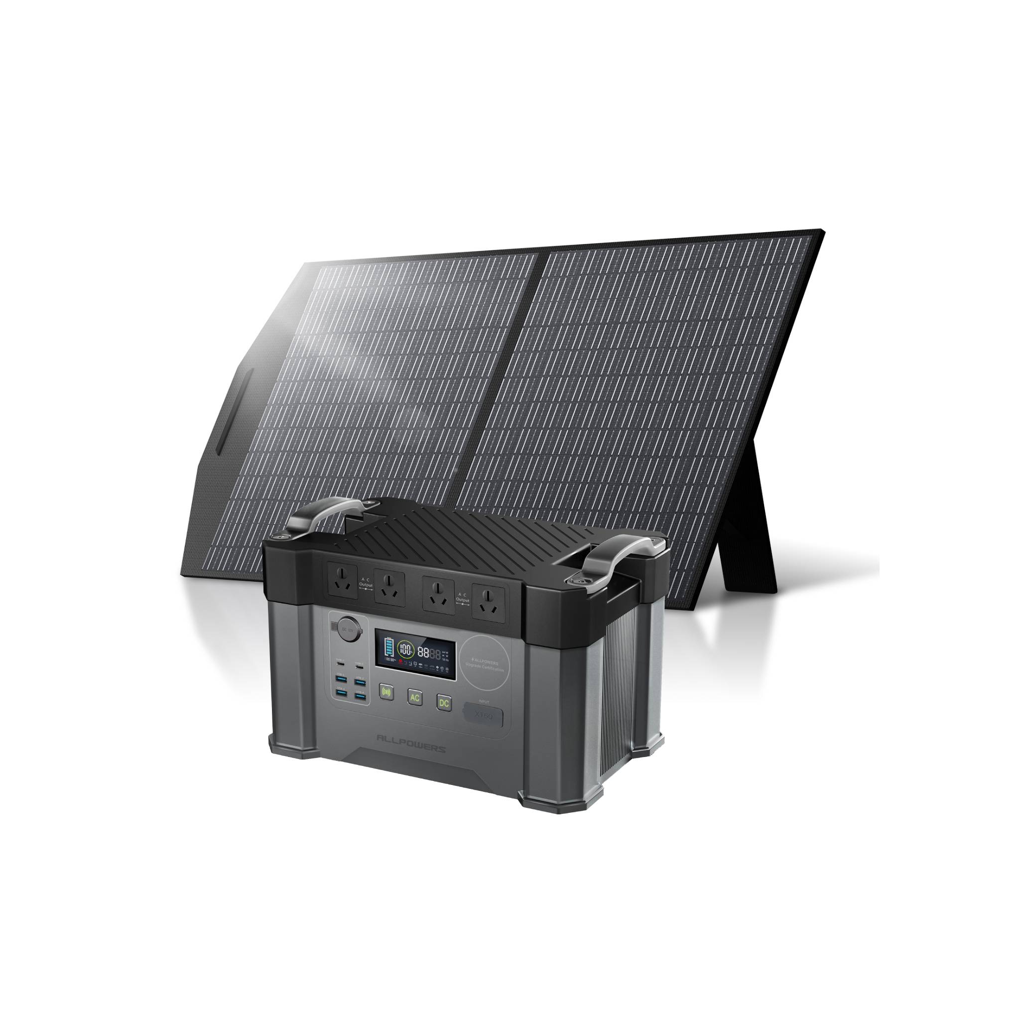 ALLPOWERS 2400W Solar Generator Kit (S2000 Pro + SP027 100W Solar Panel)