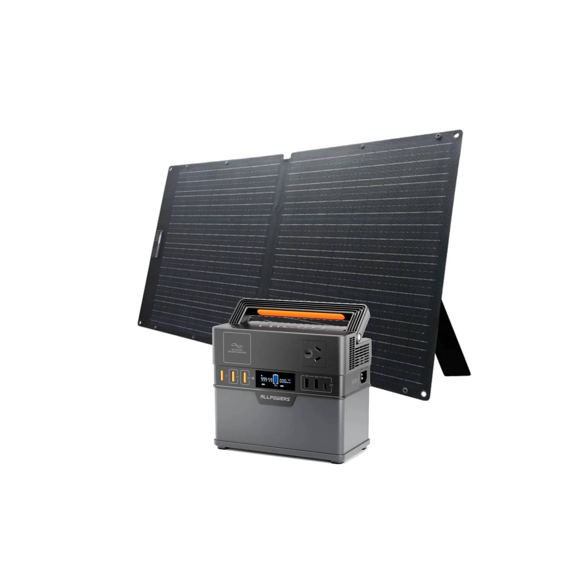 ALLPOWERS 300W Solar Generator Kit (S300 PLUS + SOLAX SE100 100W Solar Panel)