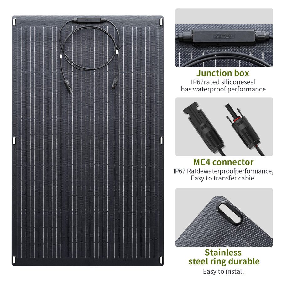 ALLPOWERS Solar Generator Kit 300W (S300 Plus + SF100 100W Flexible Solar Panel)