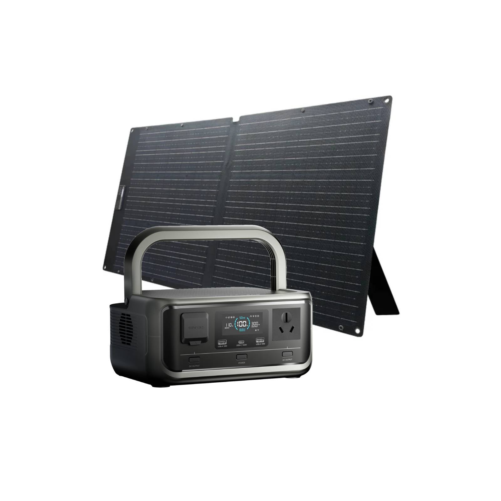 ALLPOWERS 300W Solar Generator Kit (VOLIX P300+SOLAX SE100 100W Solar Panel)