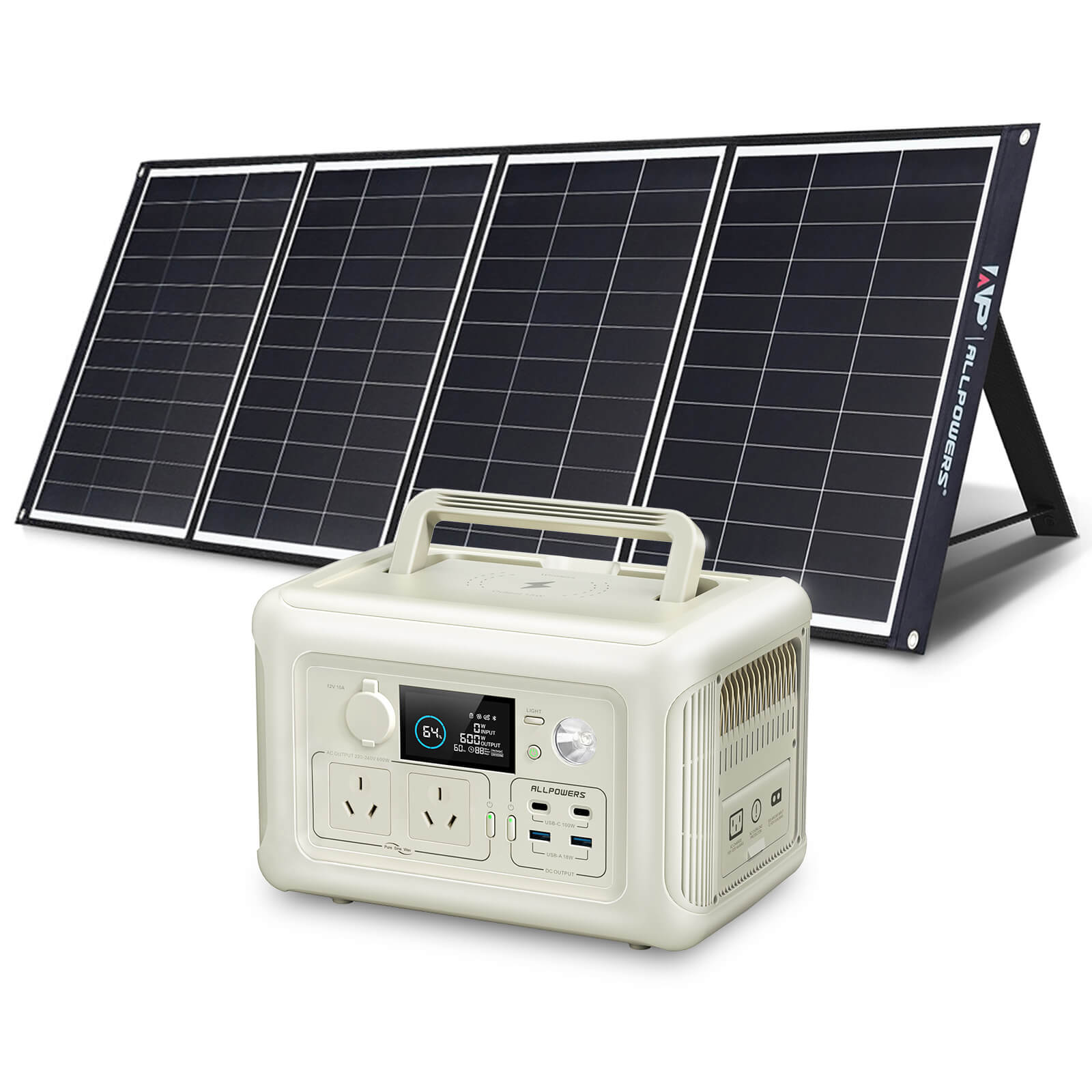ALLPOWERS 600W Solar Generator Kit (R600 + SP035 200W Solar Panel)